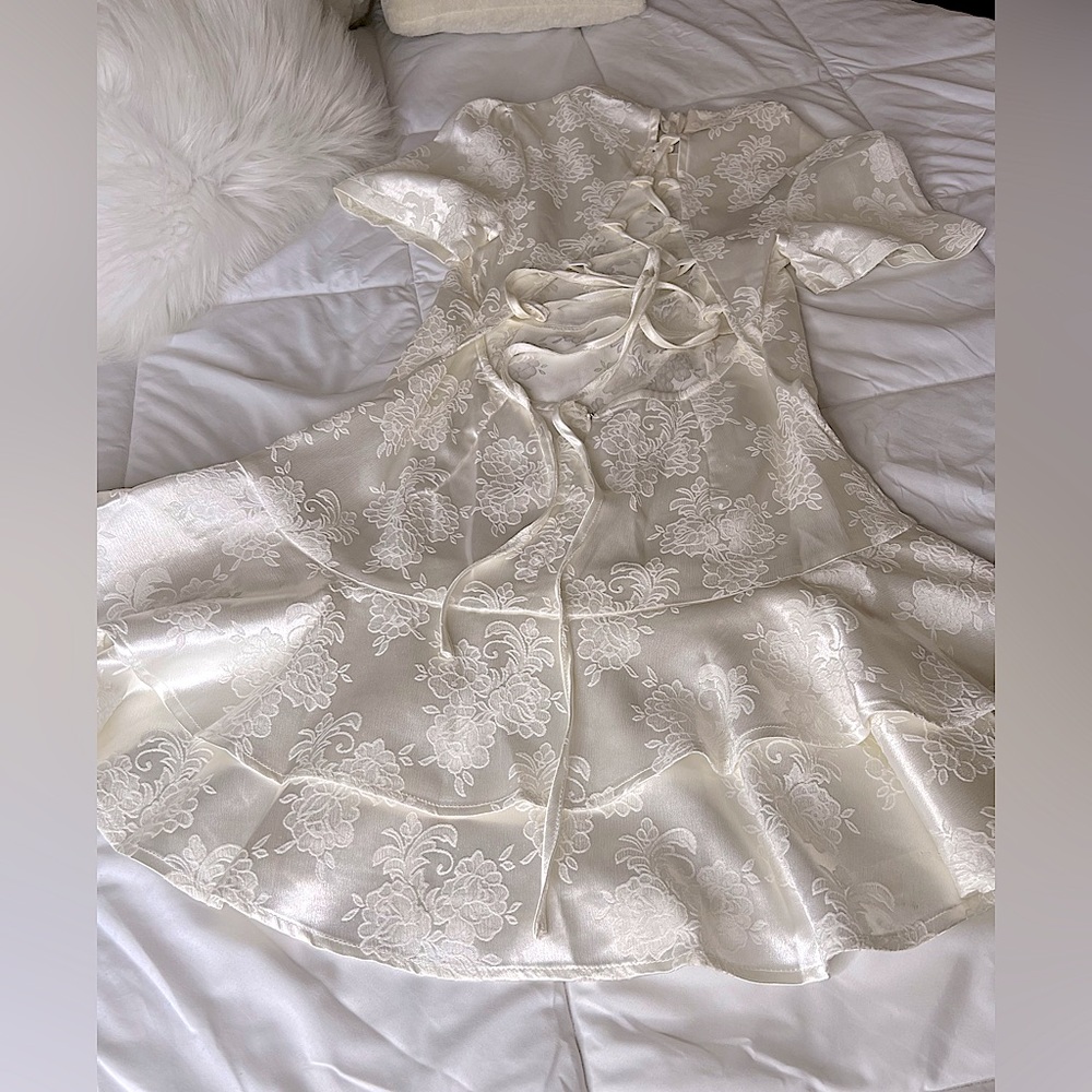 White SHEIN dress in size medium